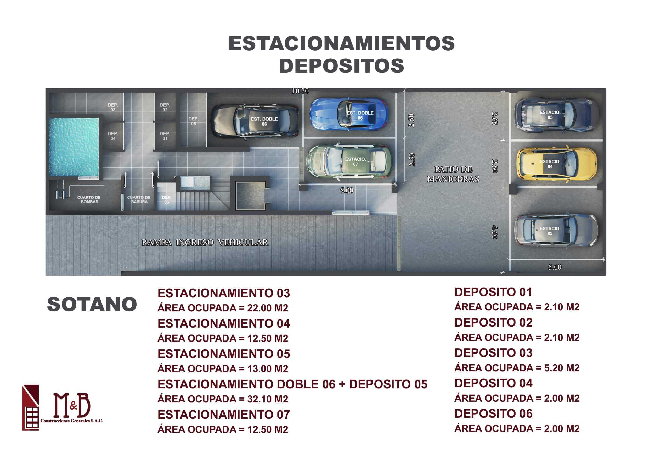 Estacionamientos segundo piso